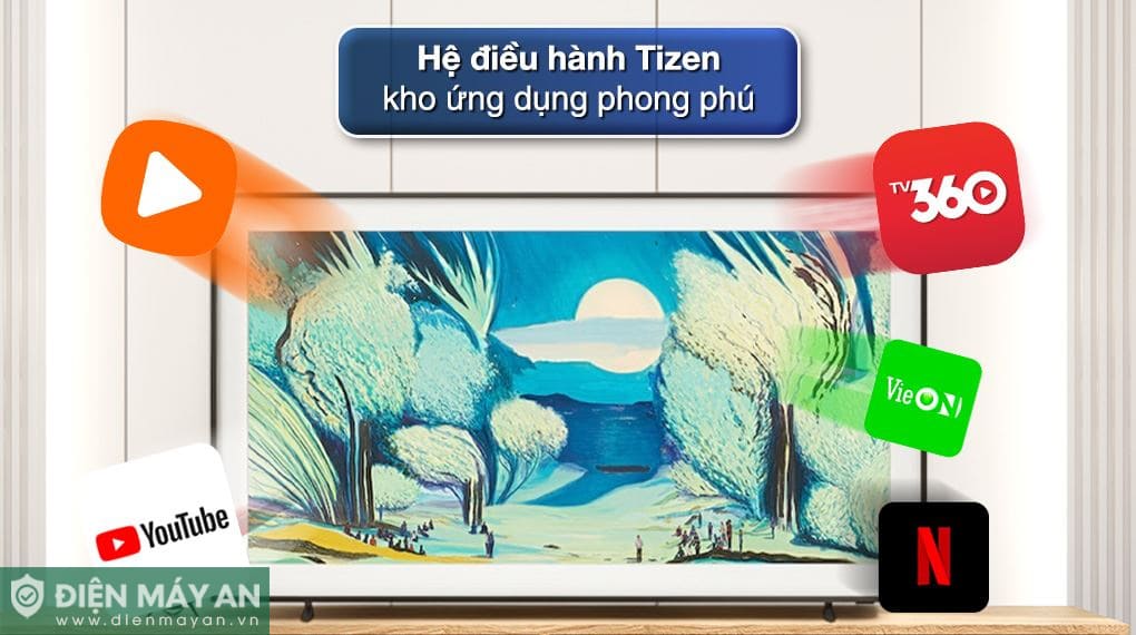 Smart Tivi Khung Tranh The Frame QLED Samsung AI 4K 65 inch QA65LS03F (65LS03F)